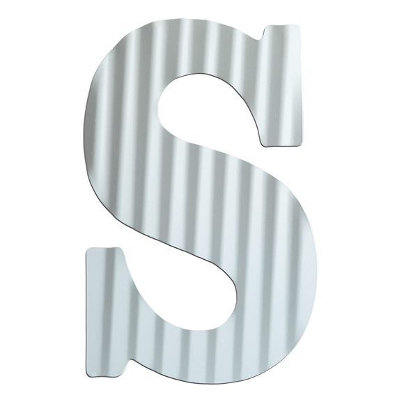 - 12" Metal Letter Wall Decor, White Galvanized Steel Numbers, Rustic Hanging😽 - Picture 1 of 6